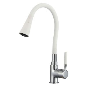 INTER CERAMIC SINK FAUCET HAVANA ZINC/BRASS CHROME/WHITE